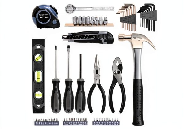 Amazon Basics 65-Piece Home Repair Tool Kit – Alloy Steel Handles-1