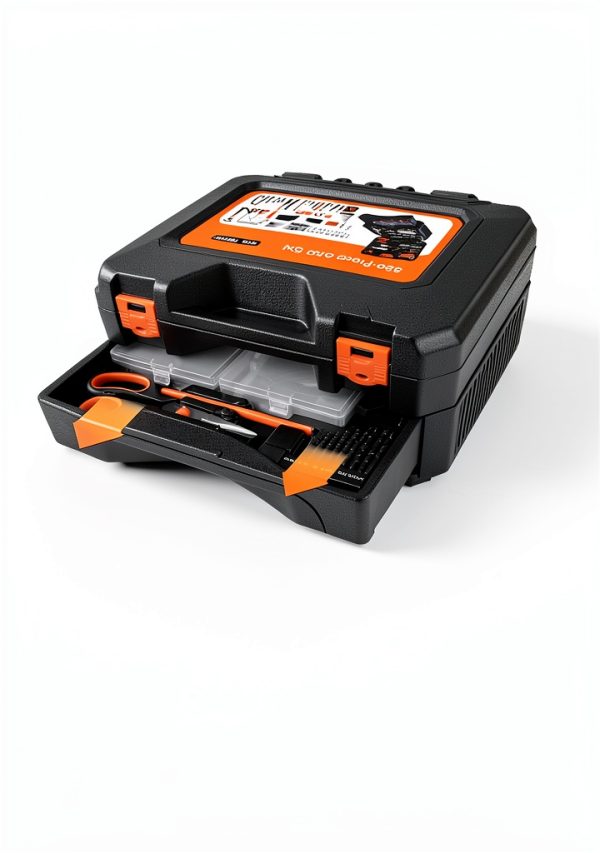 Tool Set 328-Piece by YingQu-International with Orange Drawer Case-6
