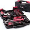 Household Tool Set DNA MOTORING 39-Piece Pink Kit Hex Keys & Bits-0