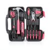 Household Tool Set DNA MOTORING 39-Piece Pink Kit Hex Keys & Bits-2