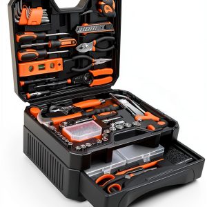 Tool Set 328-Piece by YingQu-International with Orange Drawer Case-0