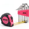 Household Tool Set DNA MOTORING 39-Piece Pink Kit Hex Keys & Bits-6