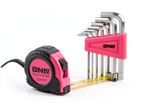 Household Tool Set DNA MOTORING 39-Piece Pink Kit Hex Keys & Bits-6