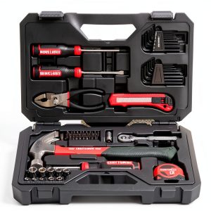 CRAFTSMAN 57-Piece Tool Set with Low‑Profile Ratchet, Polished Steel-0