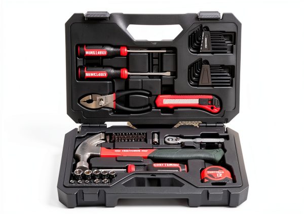 CRAFTSMAN 57-Piece Tool Set with Low‑Profile Ratchet, Polished Steel-0