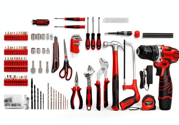 KingTool 276-Piece Tool Set Kit with 12V Cordless Drill and Toolbox-3