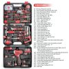 KingTool 276-Piece Tool Set Kit with 12V Cordless Drill and Toolbox-1