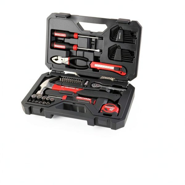 CRAFTSMAN 57-Piece Tool Set with Low‑Profile Ratchet, Polished Steel-1