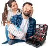 KingTool 276-Piece Tool Set Kit with 12V Cordless Drill and Toolbox-8