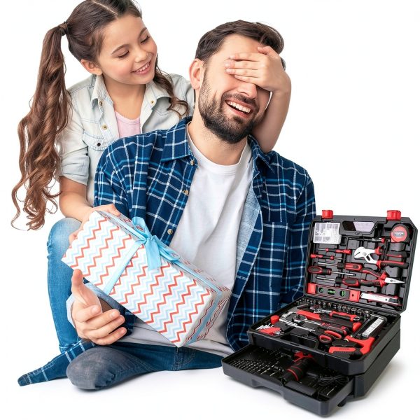 KingTool 276-Piece Tool Set Kit with 12V Cordless Drill and Toolbox-8