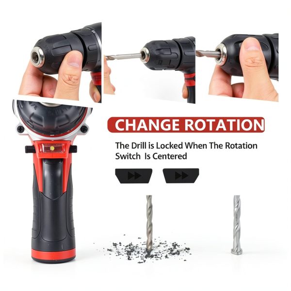 KingTool 276-Piece Tool Set Kit with 12V Cordless Drill and Toolbox-4